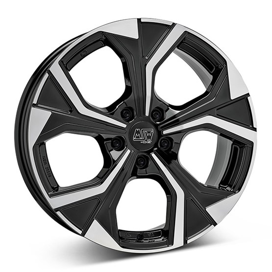 MSW 43 Gloss Black / Polished 8X19 5/108 ET30 CB73,1