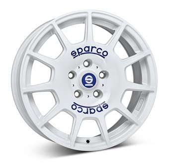 Sparco Terra White Blue Lettering