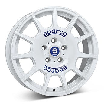 Sparco Terra White Blue Lettering