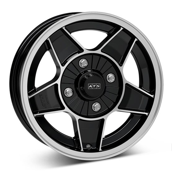 ATS Classic Black / Polished 5,5X15 4/130 ET25 CB70