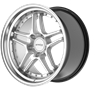 Ström Wheels DS-05 Hyper Silver Machined Dish (Silver rivets)