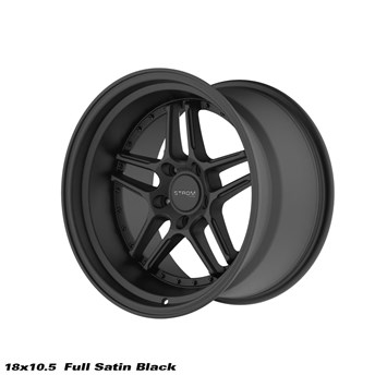 Ström Wheels DS-05 Full Satin Black w/ Black Rivets