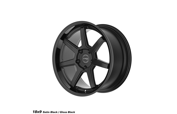 Ström Wheels DS-15 Gloss Black / Satin Black Face