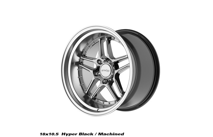 Ström Wheels DS-05 Hyper Black / Polished Dish