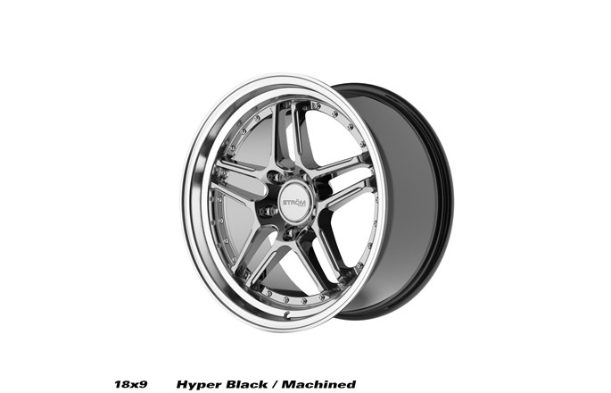 Ström Wheels DS-05 Hyper Black / Polished Dish