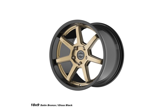 Ström Wheels DS-15 Satin Bronze / Gloss Black Dish