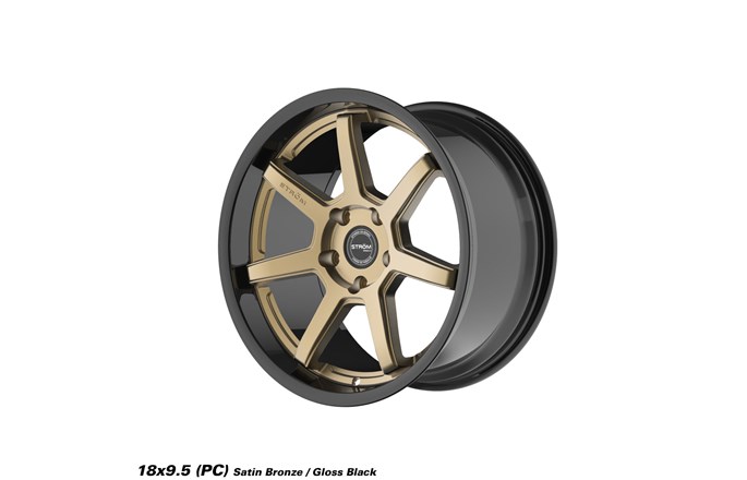 Ström Wheels DS-15 Satin Bronze / Gloss Black Dish