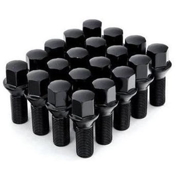 Hjulbult 17 HEX 20-Pack Svart