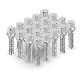 Hjulbult 17 HEX 10-Pack Silver