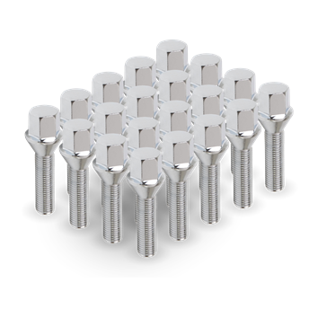 Hjulbult 17 HEX 10-Pack Silver