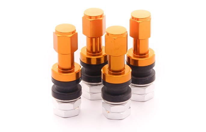 Kit med 4st Aluminium-ventiler JR v2 - Guld