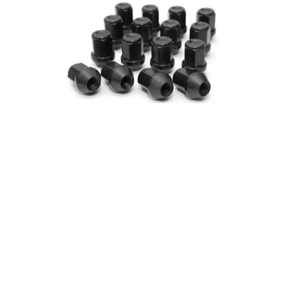 Hjulmutter Stängd 19 HEX 20-Pack Svart M12x1,5