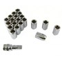 Kit med 20st Silver Insexmuttrar 12x1,5 + Key