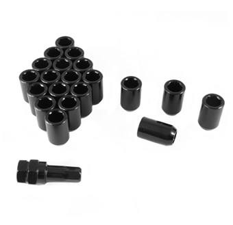 Hjulmutter Insex 20-Pack Svart