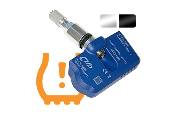 TPMS BLE sensor Silver/Svart för Tesla