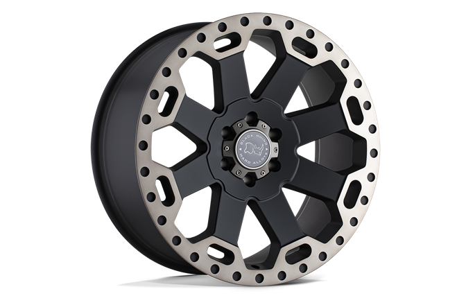 Black Rhino Warlord Matte Black W/ Machined Dark Tint