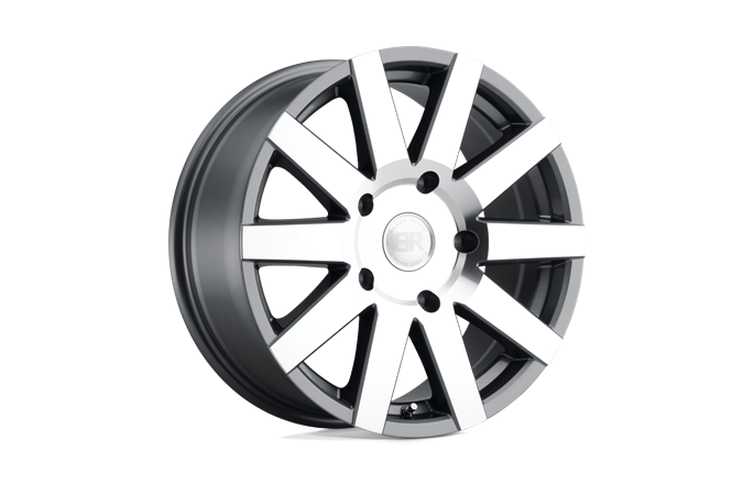 Black Rhino Journey Gloss Gunmetal W/ Mirror-Cut Face