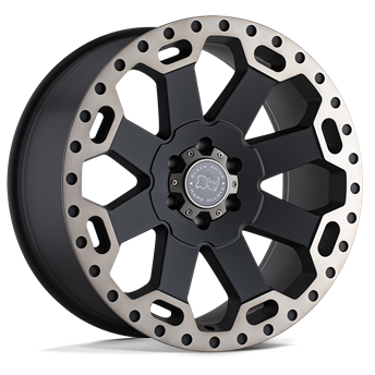 Black Rhino Warlord Matte Black W/ Machined Dark Tint