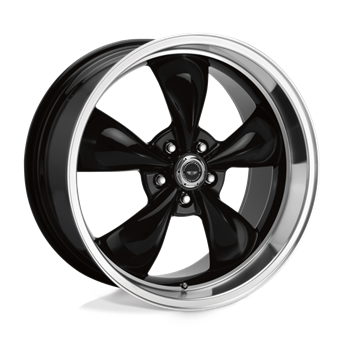 American Racing AR105 Torq Thrust M Gloss Black Machined Lip