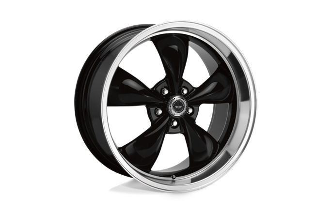 American Racing AR105 Torq Thrust M Gloss Black Machined Lip