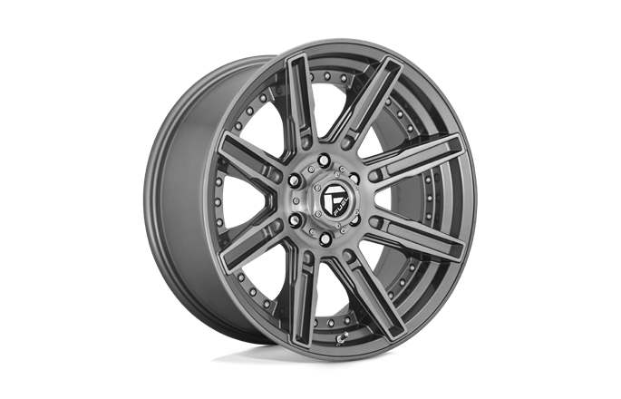 Fuel D710 Rogue Platinum Brushed Gun Metal Tinted Clear