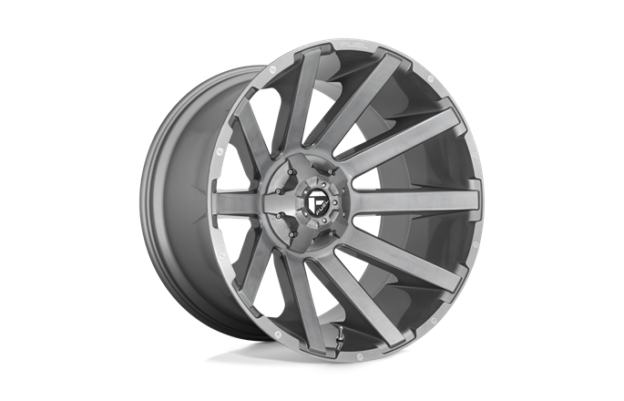 Fuel D714 Contra Platinum Brushed Gun Metal Tinted Clear