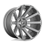 Fuel D714 Contra Platinum Brushed Gun Metal Tinted Clear