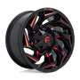 Fuel D755 Reaction Gloss Black Milled With Red Tint