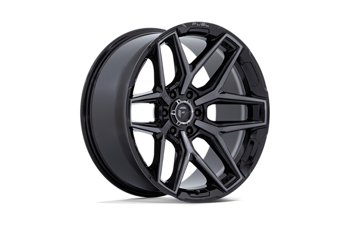 Fuel Flux Gloss Black Brushed Face With Gray Tint