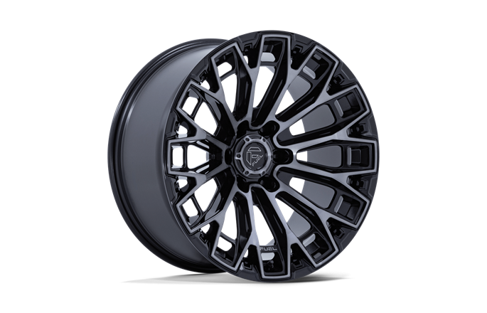 Fuel FC882 Trax Gloss Black Machined Face Dark Tinted Clear