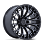 Fuel FC882 Trax Gloss Black Machined Face Dark Tinted Clear