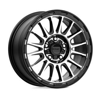 KMC KM542 Impact Satin Black Machined