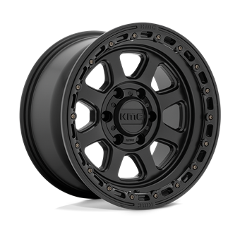 KMC KM548 Chase Satin Black With Gloss Black Lip