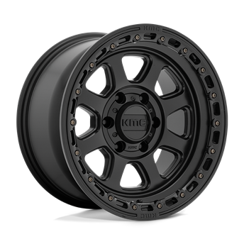 KMC KM548 Chase Satin Black With Gloss Black Lip