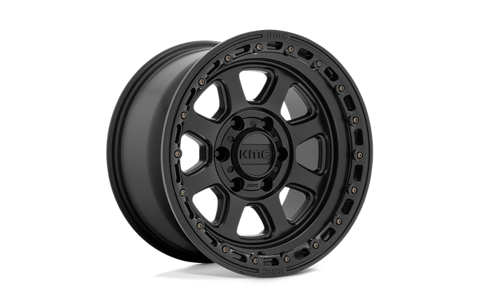 KMC KM548 Chase Satin Black With Gloss Black Lip