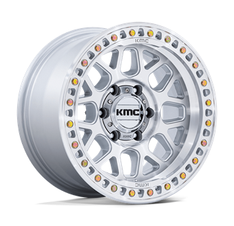 KMC KM549 Grs Gloss Silver W/ Machined Face