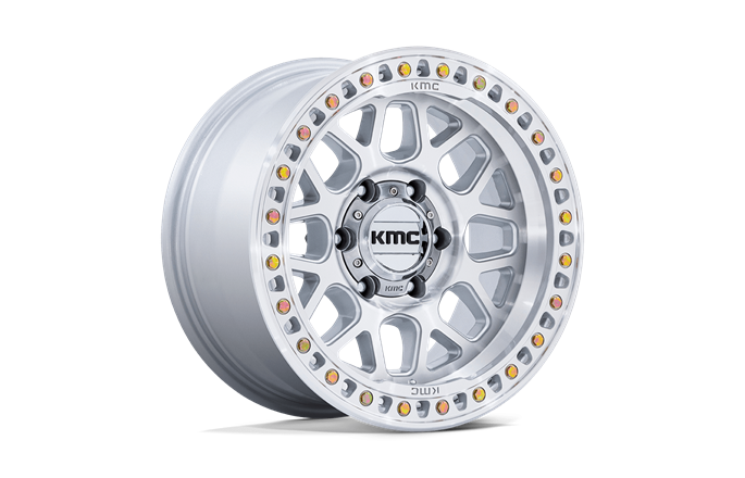 KMC KM549 Grs Gloss Silver W/ Machined Face