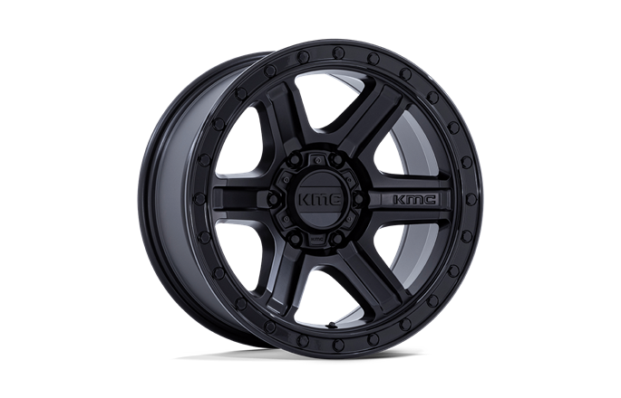 KMC KM551 Outrun Matte Black With Gloss Black Lip