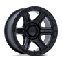 KMC KM551 Outrun Matte Black With Gloss Black Lip