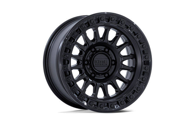 KMC KM552 Ims Matte Black W/ Gloss Black Lip