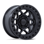 KMC KM553 Torx Matte Black W/ Gloss Black Lip