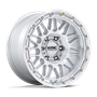 KMC KM555 Attack Gloss Silver W/ Machined Face