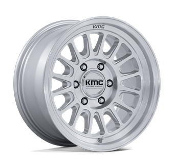 KMC KM733 Impact Fft Gloss Silver W/ Machined Face