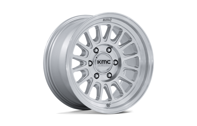 KMC KM733 Impact Fft Gloss Silver W/ Machined Face
