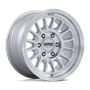 KMC KM733 Impact Fft Gloss Silver W/ Machined Face