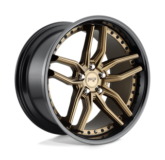 Niche M195 Methos Matte Bronze Black Bead Ring