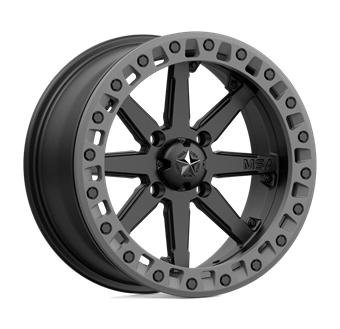 MSA Offroad Wheels M31 Lok2 Beadlock Satin Black Matte Gray Ring