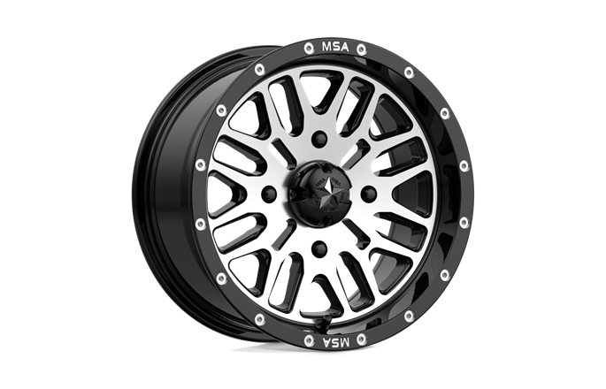 MSA Offroad Wheels M38 Brute Gloss Black Machined