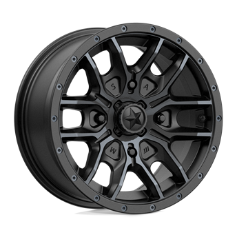 MSA Offroad Wheels M43 Fang Satin Black With Titanium Tint