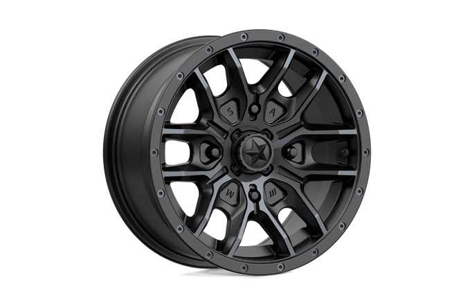 MSA Offroad Wheels M43 Fang Satin Black With Titanium Tint